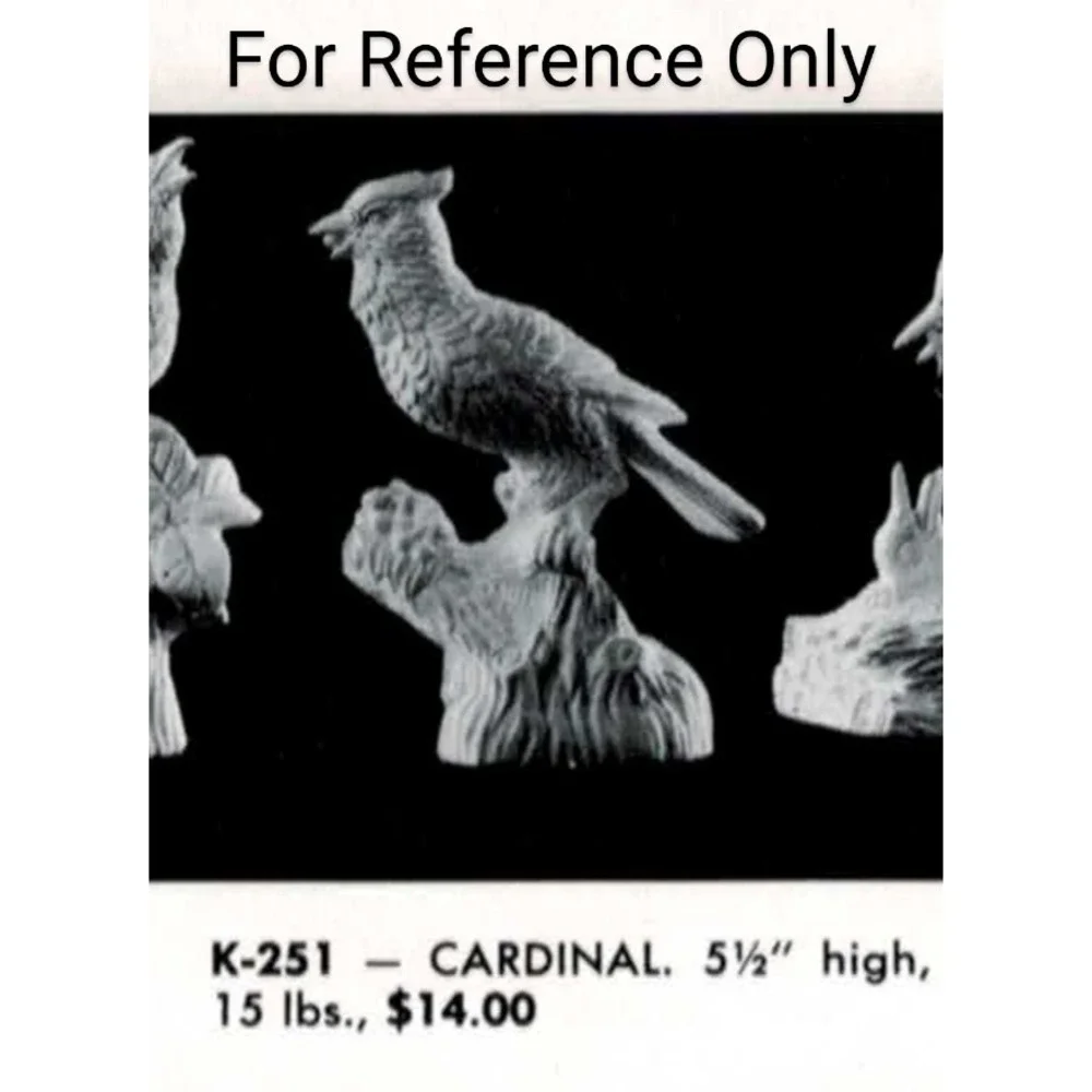 Kentucky Mold‎ Co 251 Cardinal Bird Ceramic Slip Casting Plaster Mold 5.5 Inch